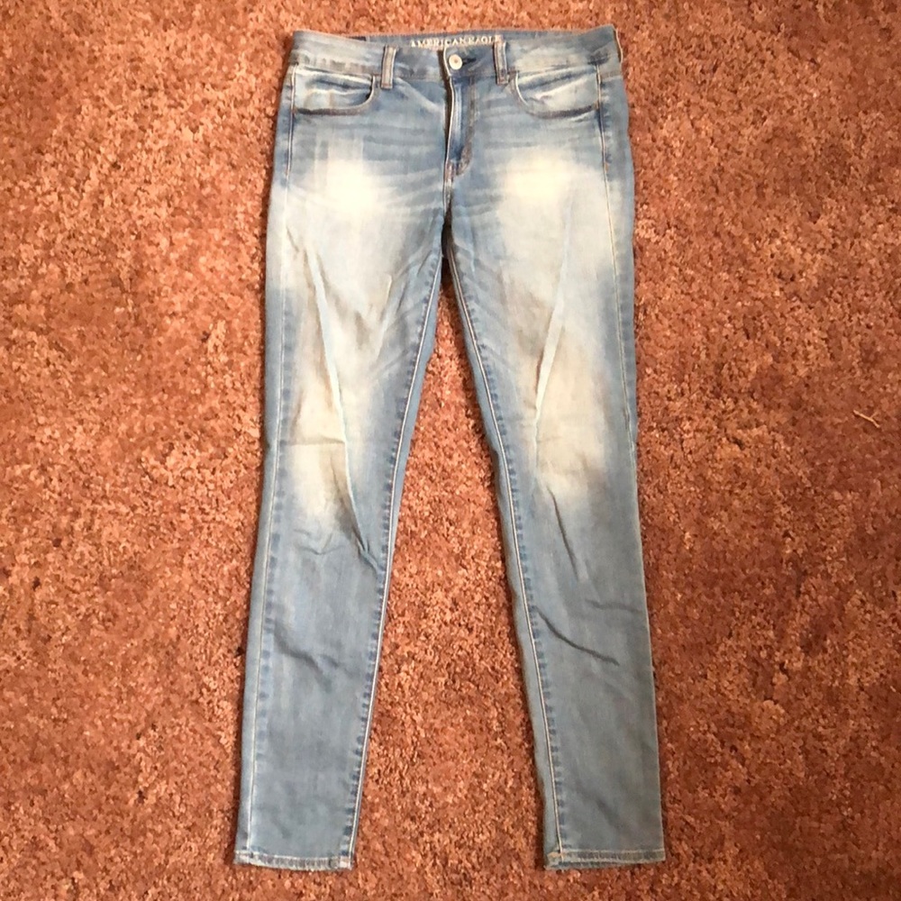 American Eagle Light Wash Jegging (Long Length!)